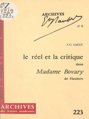 cover image of Le réel et la critique dans "Madame Bovary", de Flaubert